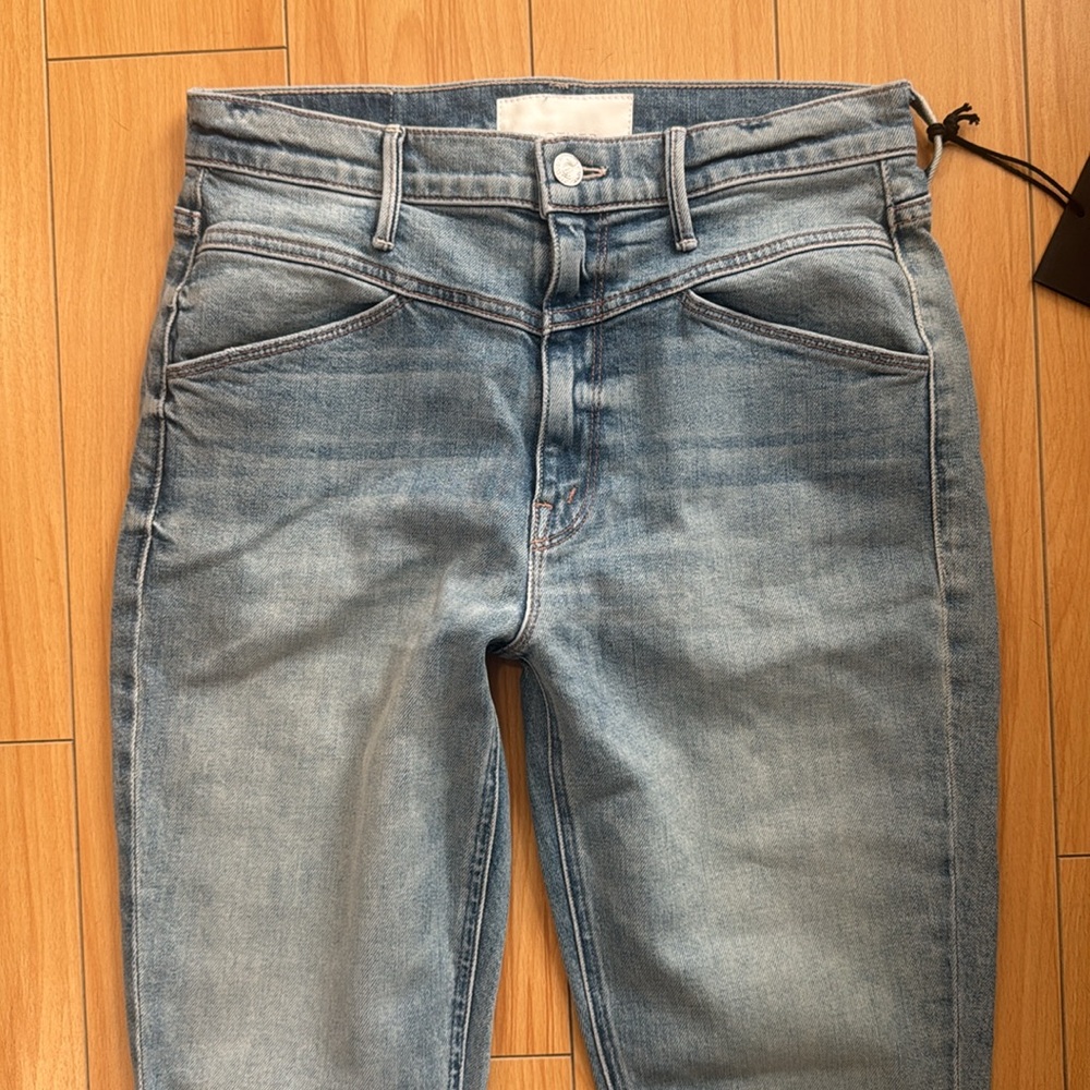 MOTHER SUPERIOR DENIM NWT Yoke Front Dazzler Ankle Rigid Jeans Wildling 28 - Picture 6 of 10